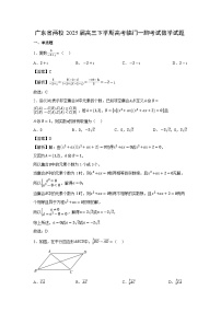 广东省两校2025届高三下学期高考临门一脚考试数学试卷（解析版）高考模拟