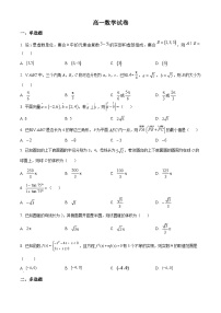 湖南省长沙大学附属中学2024-2025学年高一下学期6月月考数学试卷（Word版附解析）
