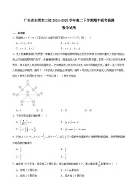 广东省东莞市三校2024-2025学年高二下学期期中联考数学试题（Word版附解析）