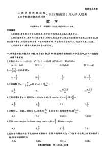 湖南省三湘名校教育联盟五市十校教研教改共同体2025届高三下学期2月入学大联考-数学试题（无答案）