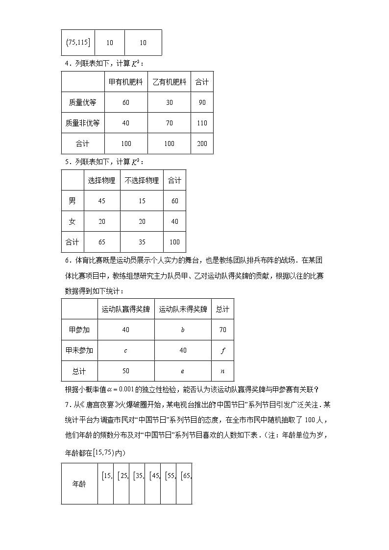 第36练卡方计算 (学生版)第2页