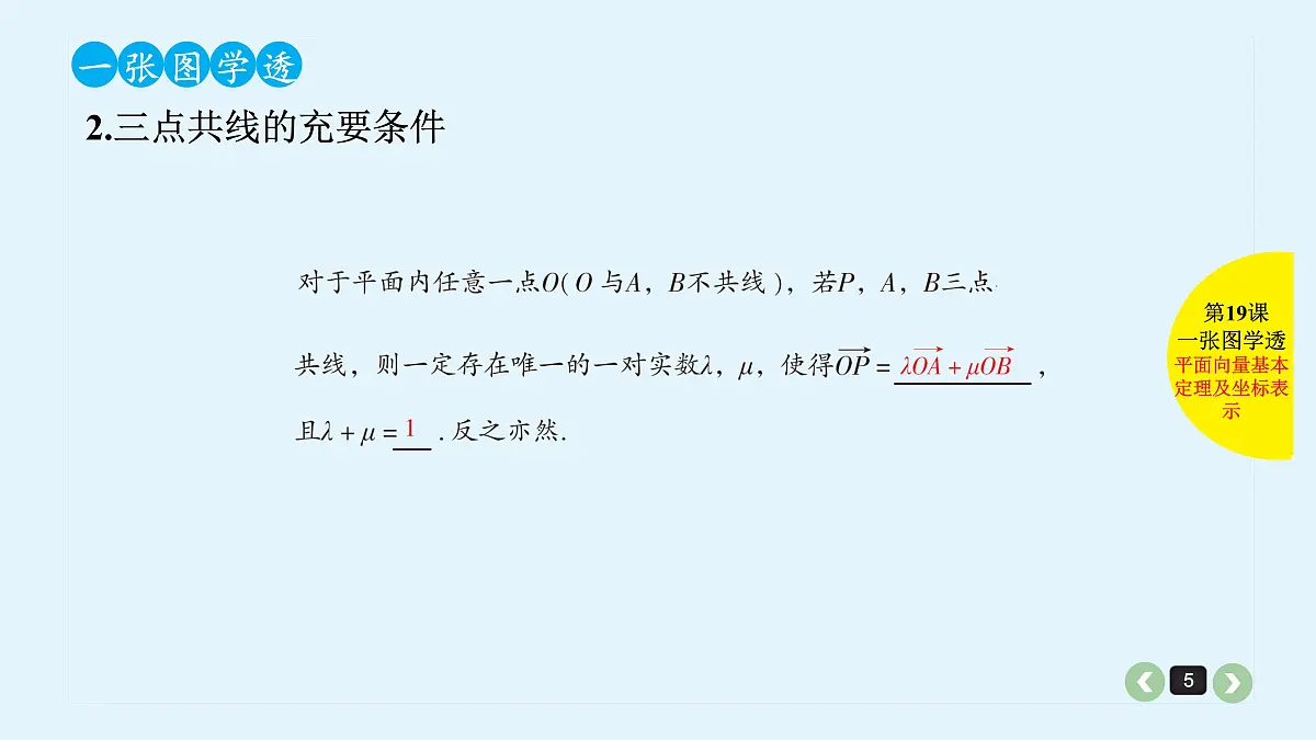 新高考第19课 平面向量基本定理及坐标表示第5页