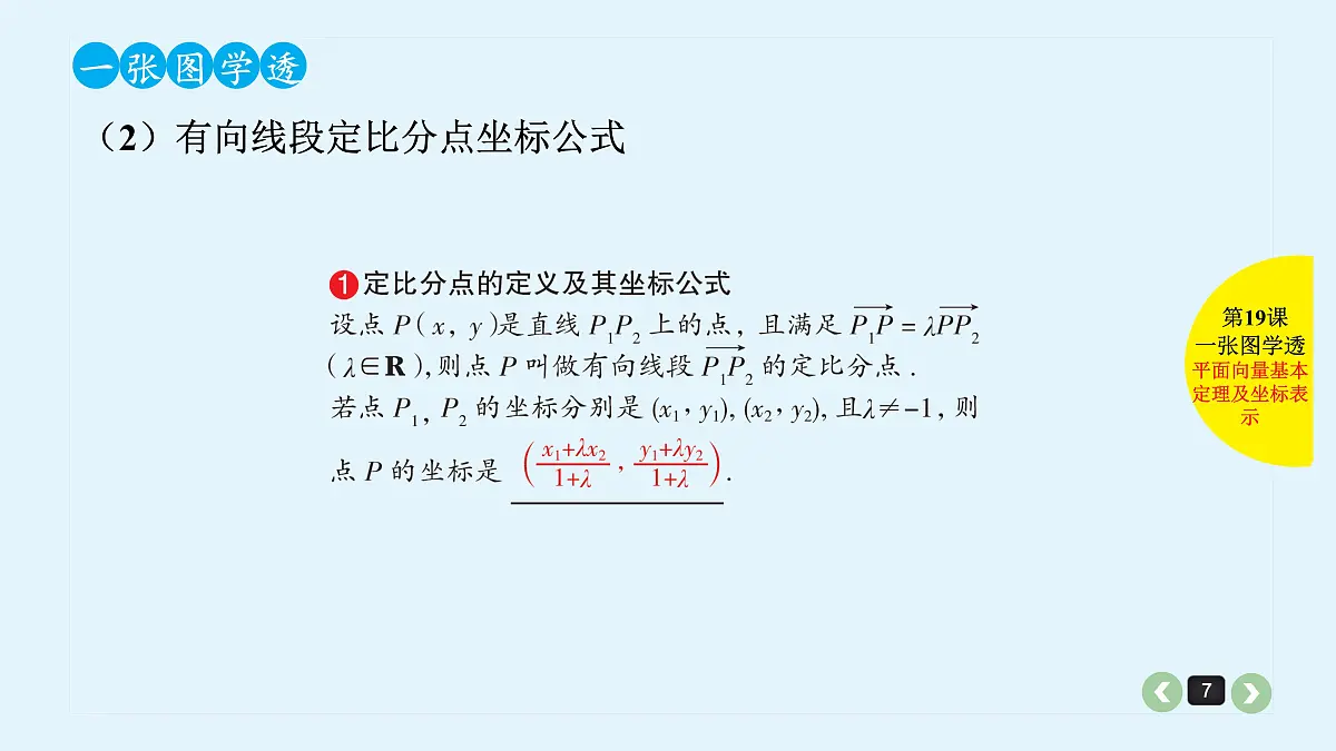新高考第19课 平面向量基本定理及坐标表示第7页