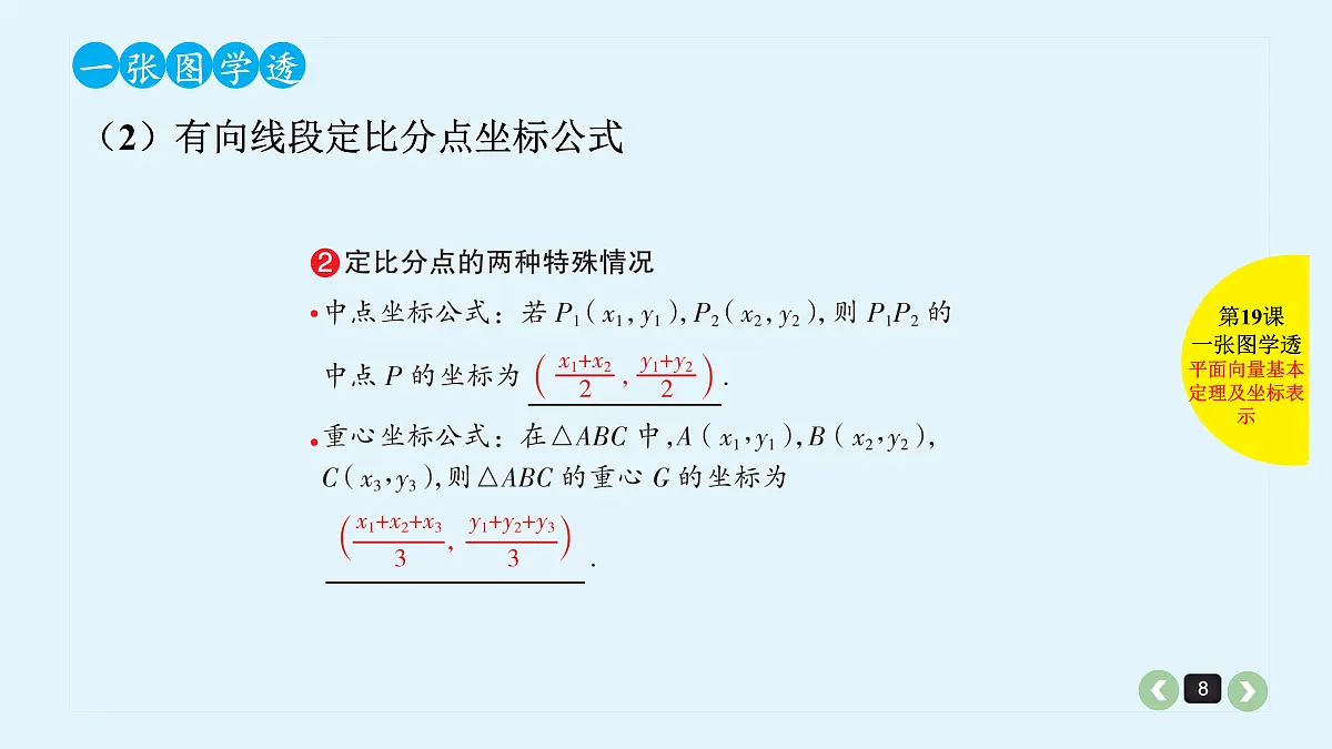 新高考第19课 平面向量基本定理及坐标表示第8页