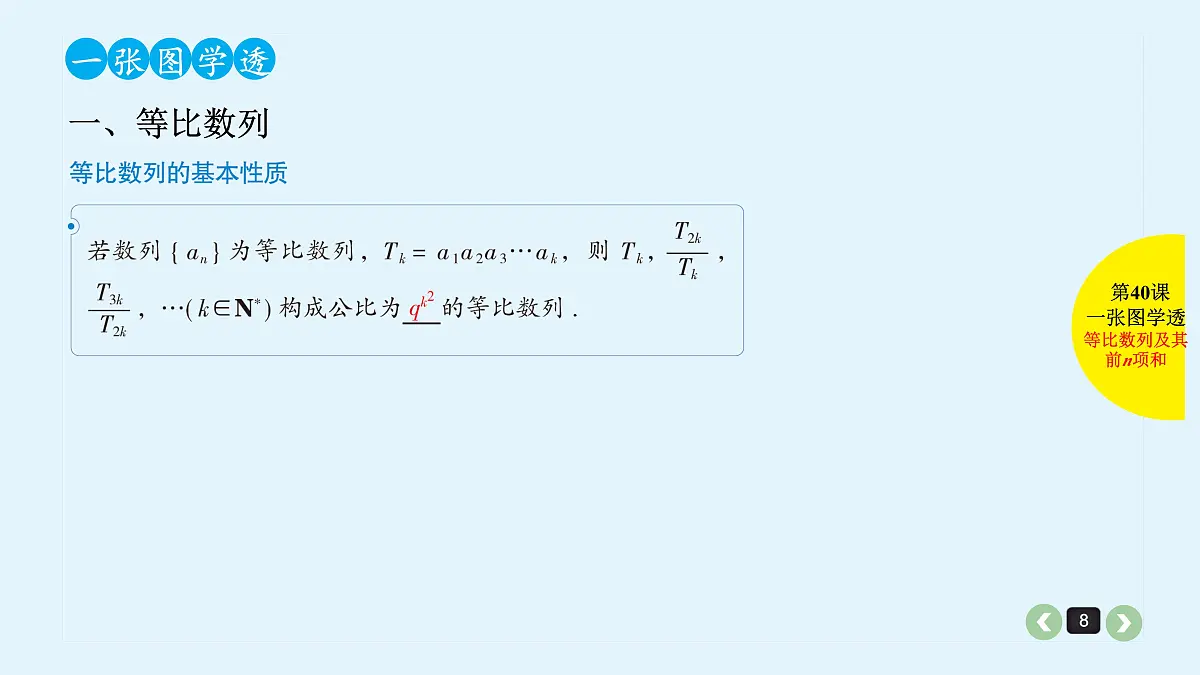 新高考第40课 等比数列及其前n项和第8页