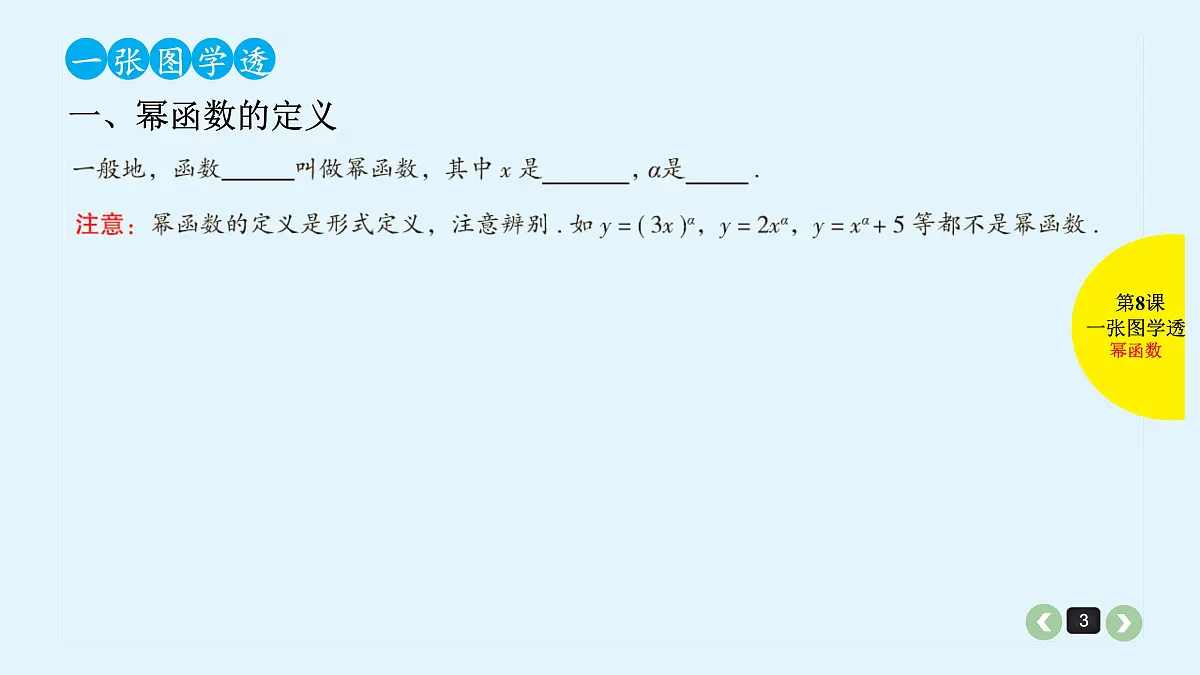 新高考第8课 幂函数第3页