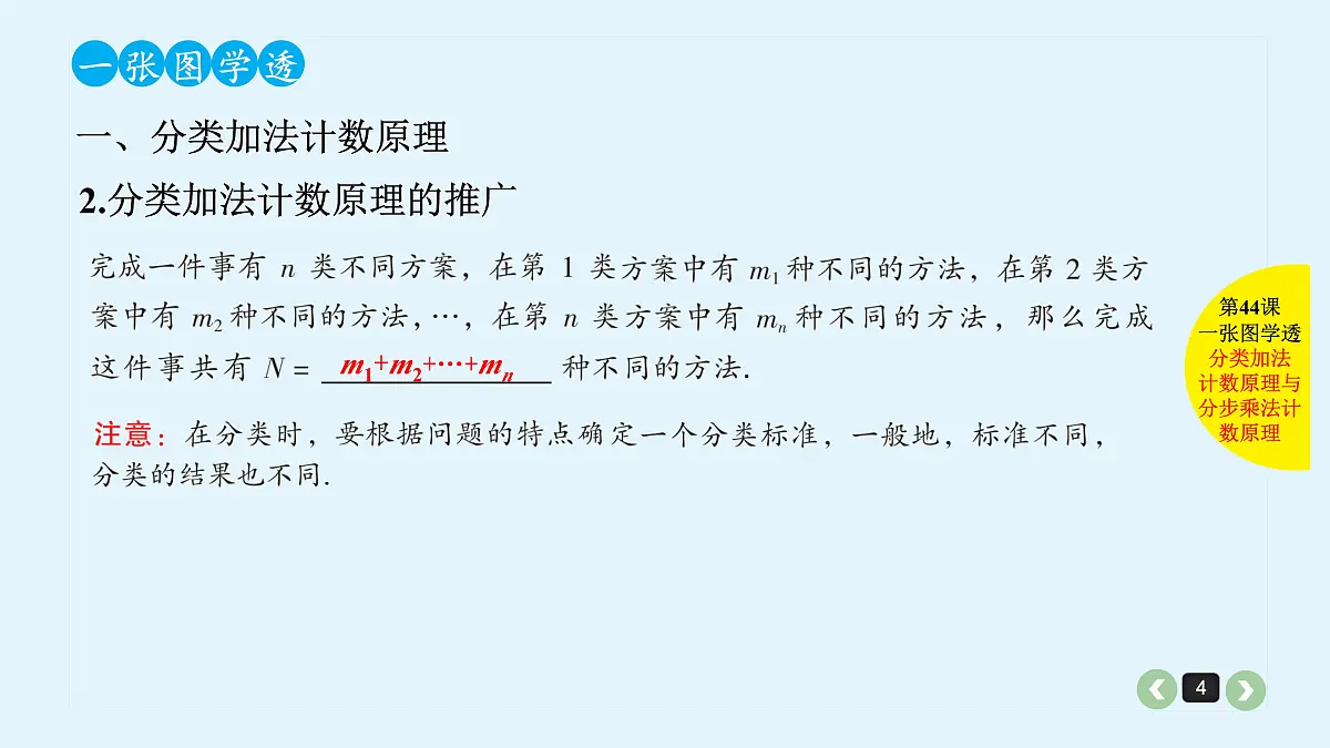 新高考第44课 分类加法计数原理与分步乘法计数原理第4页