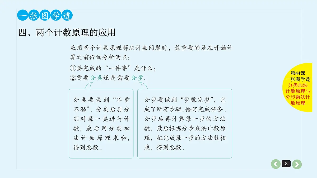 新高考第44课 分类加法计数原理与分步乘法计数原理第8页