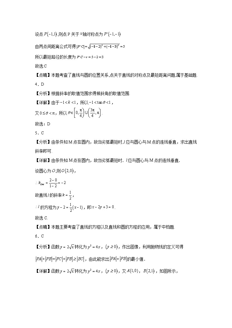 高二数学参考答案第2页