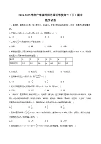 2024-2025学年广东省深圳外国语学校高二（下）期末数学试卷（含解析）