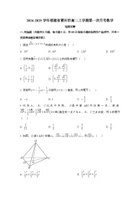 2024_2025学年_福建莆田高二第一学期第一次月考数学试卷[附解析]