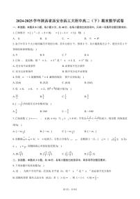 2024-2025学年陕西省西安市西工大附中高二（下）期末数学试卷（含答案）