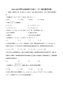 2024-2025学年山东省济宁市高二（下）期末数学试卷（含解析）