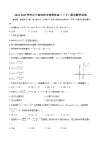 2024-2025学年辽宁省沈阳市郊联体高二（下）期末数学试卷（含解析）