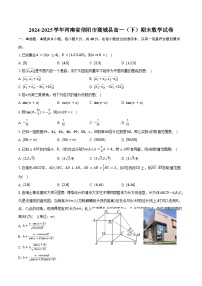 2024-2025学年河南省信阳市商城县高一（下）期末数学试卷（含答案）