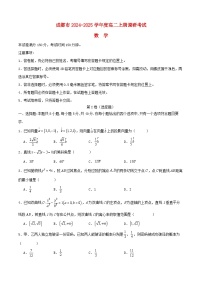四川省成都市邛崃市2024_2025学年高二数学上学期1月期末调研考试试题