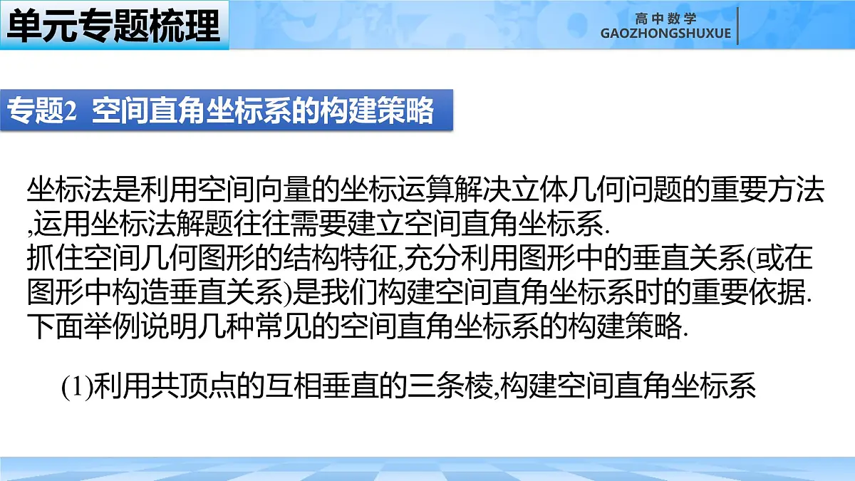 人教B版高中数学选修1 第一章《空间向量与立体几何》 复习课件第7页