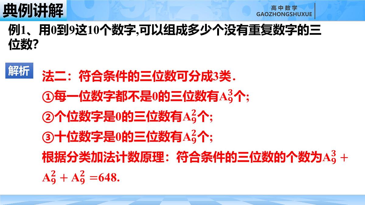人教B版高中数学选修2 3-1-2《排列与排列数第二课时》课件第7页
