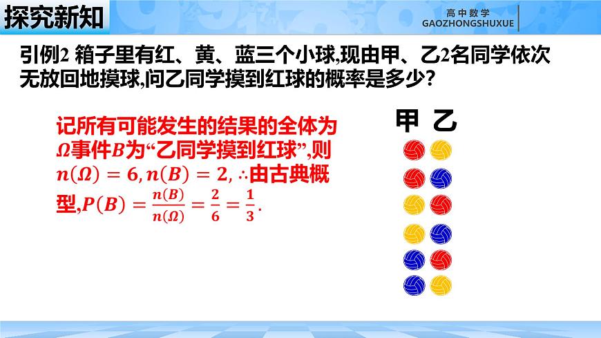 人教B版高中數(shù)學(xué)選修2 4-1-1《條件概率》課件第6頁(yè)