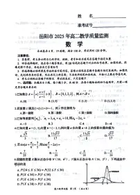 湖南省岳阳市2024-2025学年高二下学期期末考试数学试题（PDF版附答案）
