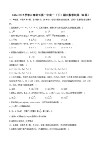 2024-2025学年云南省玉溪一中高一（下）期末数学试卷（B卷）（含解析）