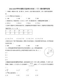 2024-2025学年内蒙古巴彦淖尔市高二（下）期末数学试卷（含解析）