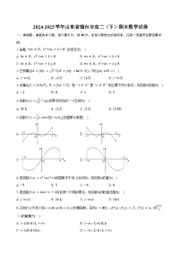 2024-2025学年山东省烟台市高二（下）期末数学试卷（含解析）