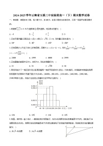 2024-2025学年云南省玉溪三中实验班高一（下）期末数学试卷（含答案）