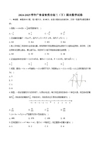 2024-2025学年广东省东莞市高二（下）期末数学试卷（含解析）