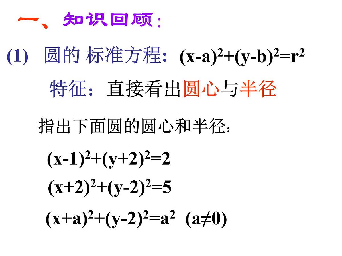 人教课标B版高中数学必修2 2-3-2《圆的一般方程》-教学课件第2页