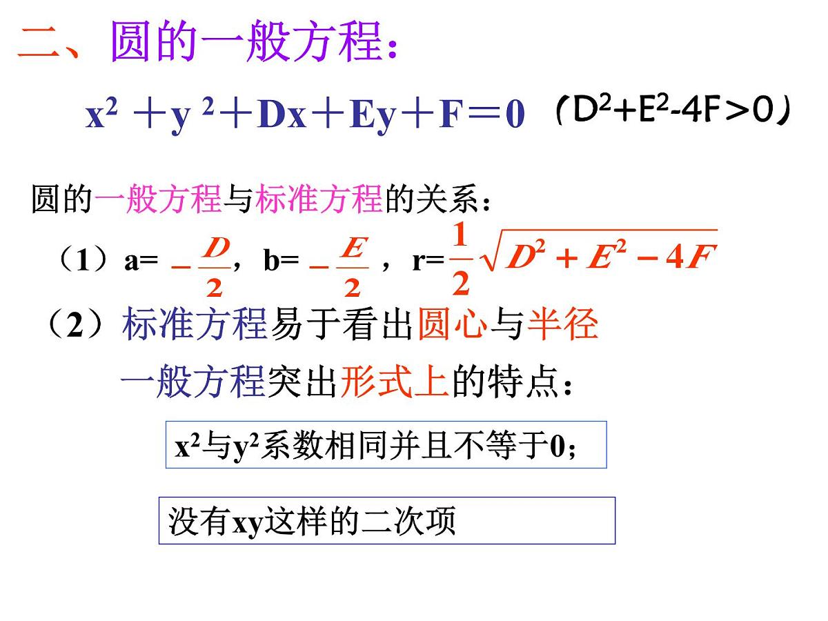 人教课标B版高中数学必修2 2-3-2《圆的一般方程》-教学课件第6页
