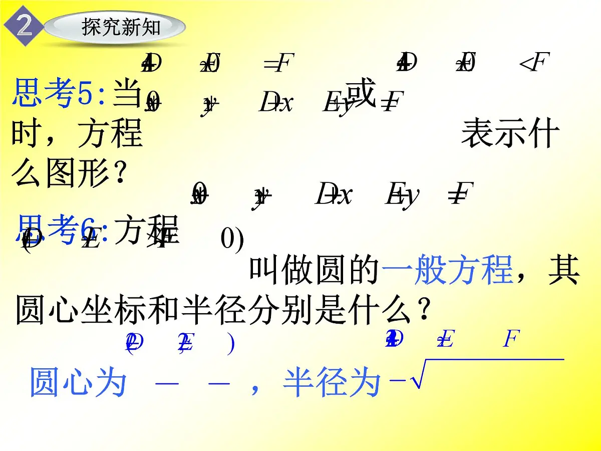 人教课标B版高中数学必修2 2-3-2《圆的一般方程》课件第6页