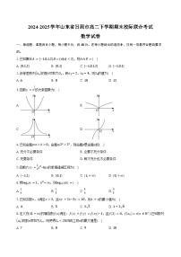 2024-2025学年山东省日照市高二下学期期末校际联合考试数学试卷（含解析）