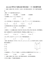 2024-2025学年辽宁省重点高中联合体高一（下）期末数学试卷（含解析）