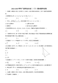 2024-2025学年广西河池市高二（下）期末数学试卷（含解析）