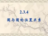 人教课标B版高中数学必修2 2-3-4《圆与圆的位置关系》 教学课件