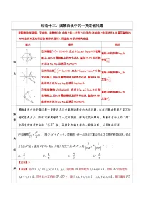 人教版高考数学第二轮专项复习专题13 圆锥曲线中的一类定值问题 -高中数学经典二级结论解读与应用训练（解析版）