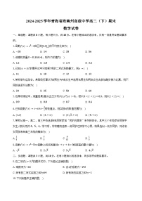 2024-2025学年青海省海南州高级中学高二（下）期末数学试卷（含解析）
