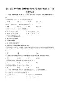 2024-2025学年内蒙古呼和浩特市和林格尔县民族中学高二(下)期末数学试卷(含答案)