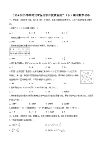 2024-2025学年河北省保定市六校联盟高二（下）期中数学试卷（含答案）