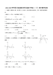 2024-2025学年四川省成都市养马高级中学高二(下)期中数学试卷(含答案)