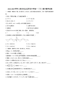 2024-2025学年上海市宝山区罗店中学高一(下)期中数学试卷(含答案) (1)