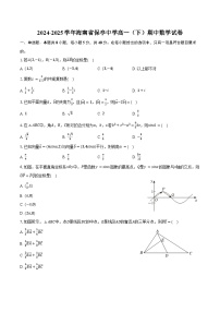 2024-2025学年海南省保亭中学高一（下）期中数学试卷（含答案）