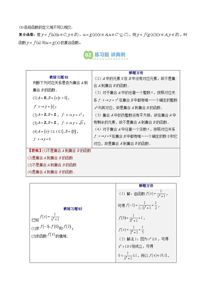 【暑假预习】第11讲 函数的概念及其表示(学生版)-2025年新高一数学暑假衔接讲练 (人教A版)第2页