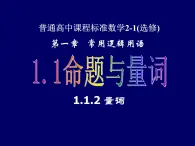 人教課標(biāo)B版高中數(shù)學(xué)選修1-1 1-1-2《量詞》教學(xué)課件
