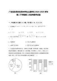 广东省东莞市东莞中学松山湖学校2024-2025学年高二下学期第二次段考数学试题（含答案解析）