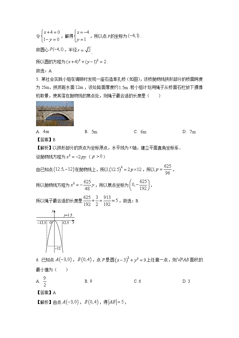 江苏省盐城市五校联考2024-2025学年高二上学期1月期末数学试题(解析版)第2页