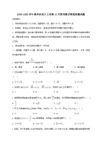2024_2025学年贵州省高三上学期12月联考数学试卷
