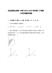 河北省邢台市第一中学2024-2025学年高二下学期3月月考数学试题（含答案解析）
