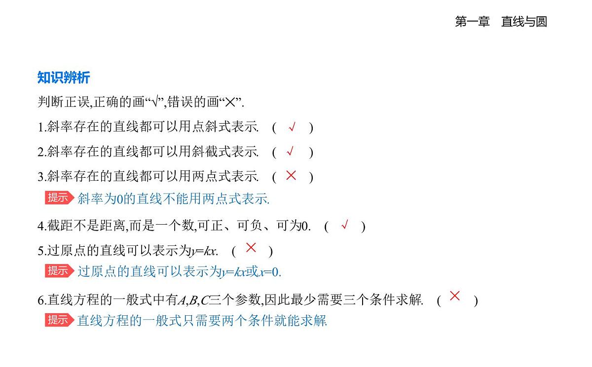 1.3直线的方程知识点串讲课件-北师大版(2019)高二上册(选必一)第4页